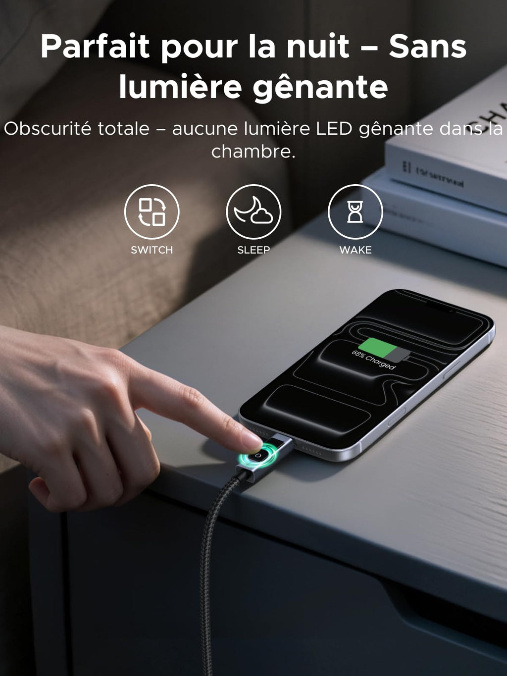 UGREEN Nexode Câble USB C 240W avec Écran LCD 48V 5A PD 3.1 (1M) | Type C Charge Rapide, Compatible avec MacBook Ordinateur Portable de Jeu iPad iPhone 17 Pro Max Air Galaxy S26 S25 Pixel 10.