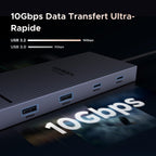 UGREEN Revodok Pro 2102 Station d’Accueil 10-en-1 -10gbps data transfert  ultra-rapide