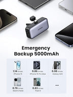 UGREEN Mini Power Bank 5000mAh 22,5W avec support pliable et connecteur USB-C intégré