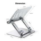 UGREEN Support Tablette Bureau Réglable -demension