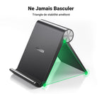UGREEN Support Téléphone Bureau Réglable Pose Smartphone Pliable