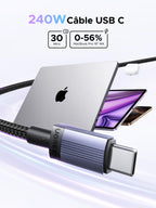 UGREEN Zapix Câble USB C PD 3.1 240W 5A 48V Charge Rapide Nylon Tressé