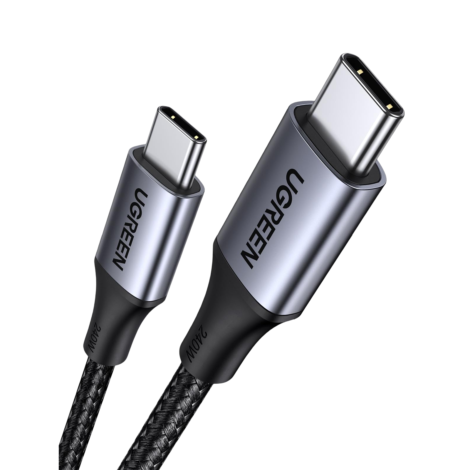 UGREEN Câble 240W USB C vers USB C PD 3.1 USB C Charge Ultra Rapide Nylon Tressé (2M)