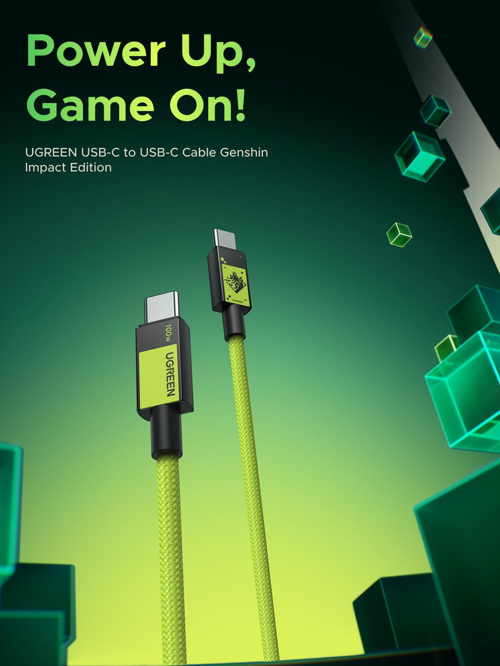 UGREEN Câble USB - C vers USB - C (Genshin Impact)