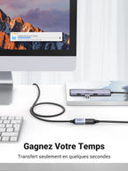 UGREEN Câble Rallonge USB 3.0 Cable Extension Type A Mâle vers Femelle (1M)
