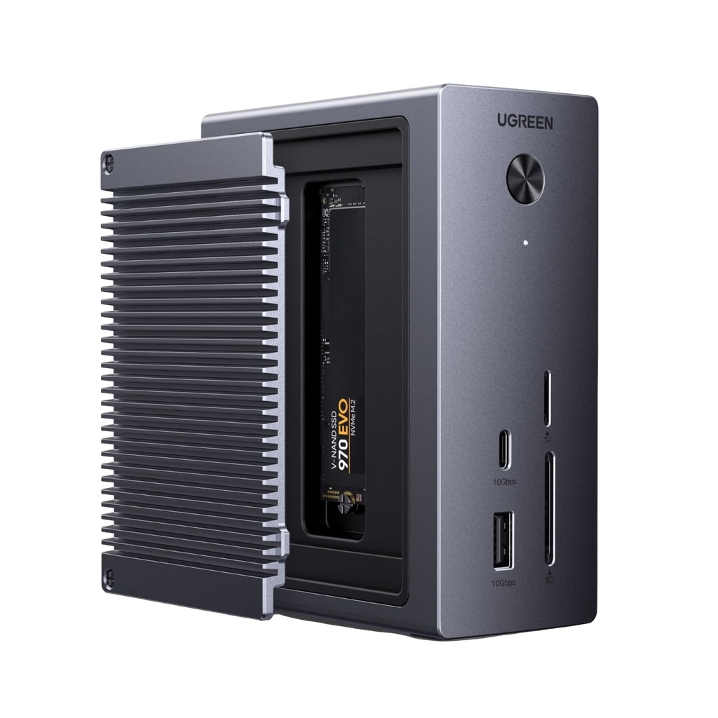 UGREEN Revodok Pro Station d’Accueil 10-en-1 (HDMI 4K@60Hz, USB 3.2 10 Gbps, PD 100 W)