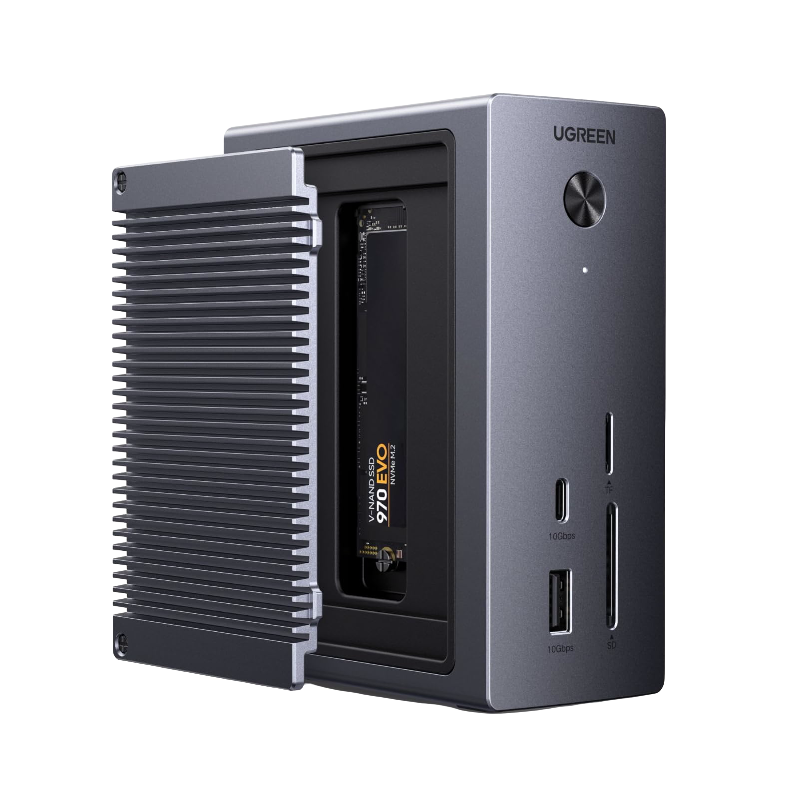 UGREEN Revodok Pro Station d’Accueil 10-en-1 (HDMI 4K@60Hz, USB 3.2 10 Gbps, PD 100 W)