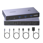 UGREEN KVM Switch 4 ports 4K@60Hz 5Gbps HDR10+