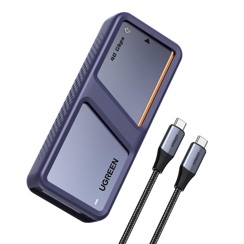 UGREEN Boîtier SSD M2 40Gbps avec Puce JHL7440 Boîtier NVMe Compatible avec USB 4 et Thunderbolt 4/3 Adaptateur Disque Dur Externe pour M.2 2280 Compatible avec iPhone 17 Pro Max Air MacBook PC PS5