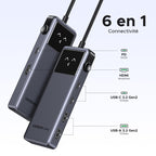 UGREEN Uno 10Gbps Hub USB C HDMI 4K 60Hz 100W PD Charge Adaptateur