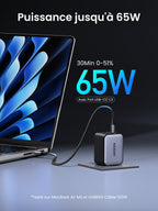 UGREEN Nexode X 65W Chargeur Rapide USB-C à 3 Ports -puissance jusqu'a 65w