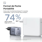UGREEN Nexode Air Chargeur USB-C (65W, GaN, Prise Pliable)