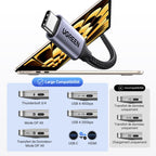 UGREEN Câble USB C vers HDMI 4K 60Hz 18Gbps Thunderbolt 4 3 HDMI2.0 1M