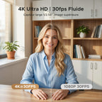 UGREEN FineCam 4K Webcam 30FPS Ultra HD Caméra USB A C PC Autofocus