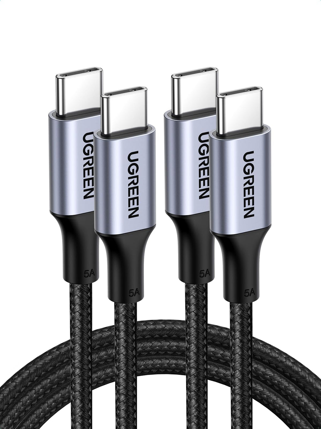 UGREEN Lot de 2 Câble USB C PD3.0 100W 5A 20V Charge Rapide (0,5M)