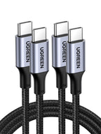 UGREEN Lot de 2 Câble USB C PD3.0 100W 5A 20V Charge Rapide (0,5M)