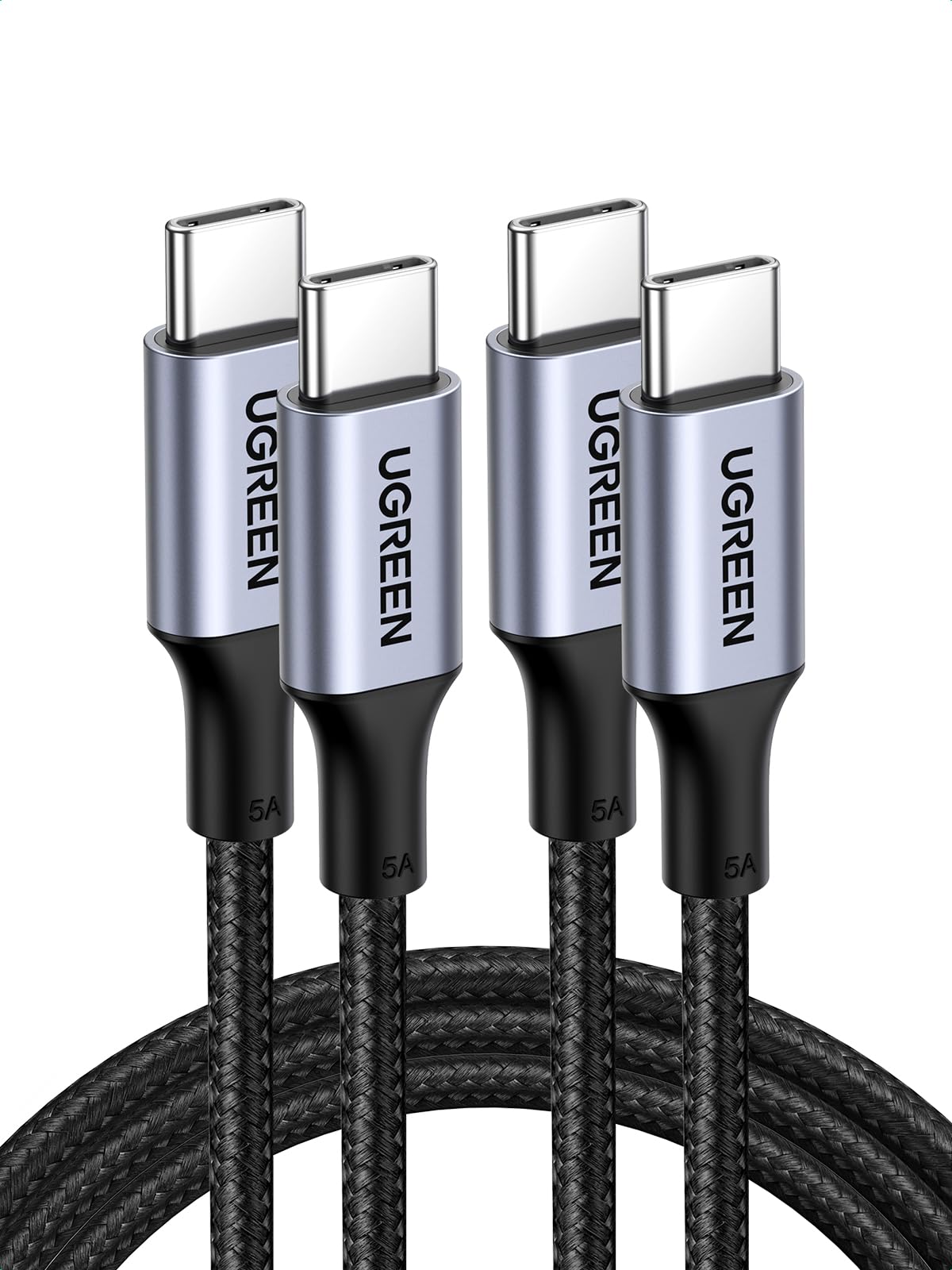 UGREEN Lot de 2 Câble USB C PD3.0 100W 5A 20V Charge Rapide (0,5M)