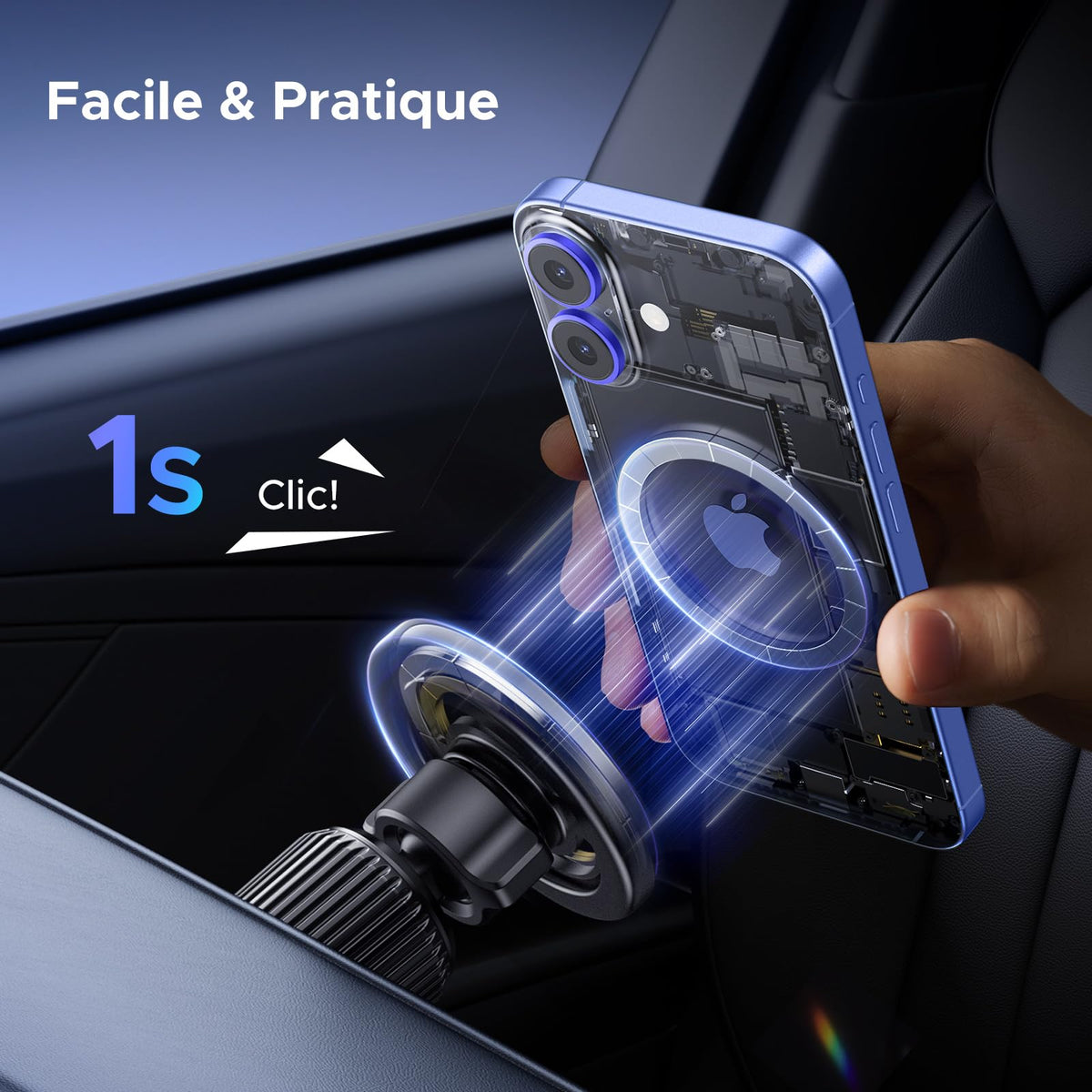 UGREEN Support Téléphone Voiture Magnétique pour MagSafe
