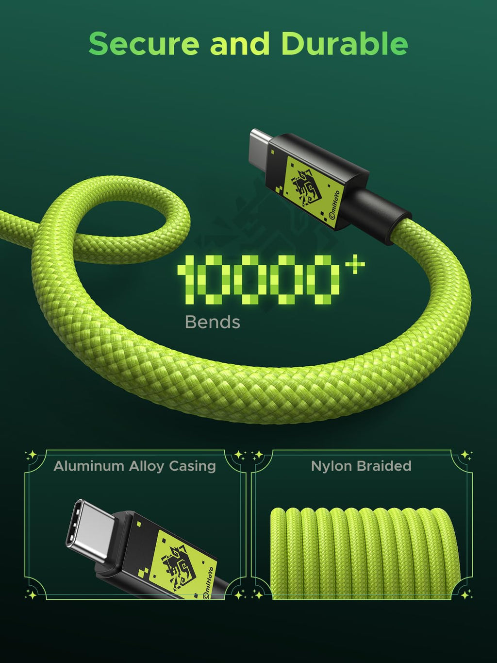 UGREEN Câble USB - C vers USB - C (Genshin Impact)