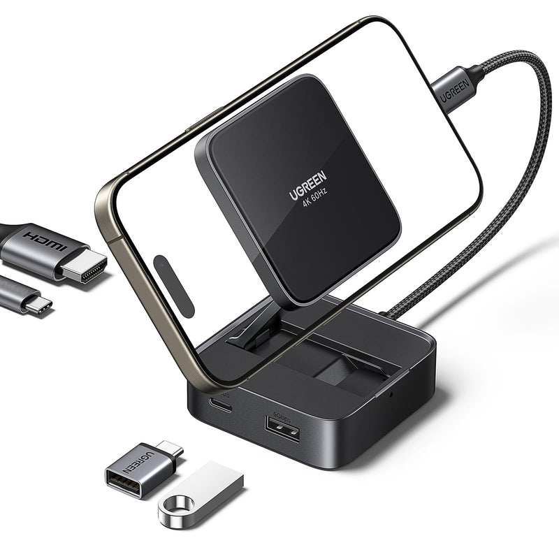 UGREEN Hub USB-C Magnétique Pliable 5Gbps PD 100W