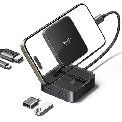UGREEN Hub USB-C Magnétique Pliable 5Gbps PD 100W