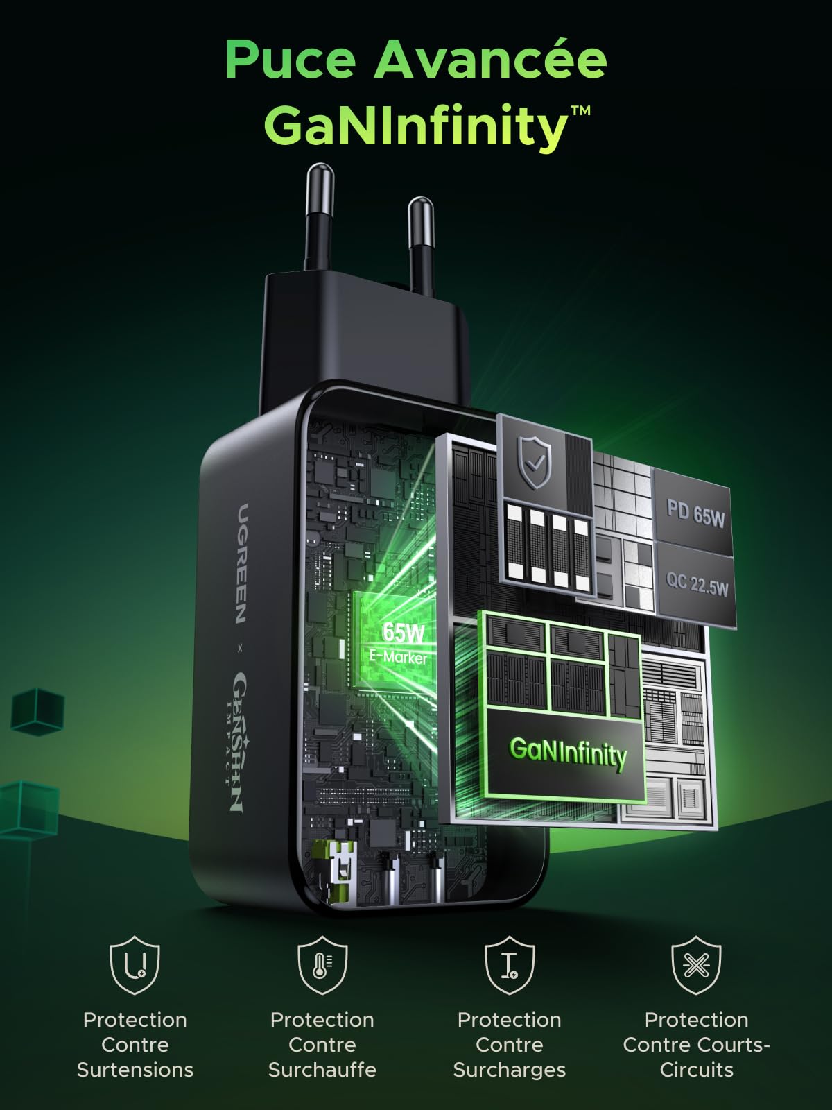 UGREEN Nexode Chargeur (Genshin Impact)