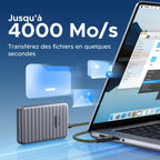 UGREEN NeoDrive Go SSD Portable 1TB Jusqu'à 4.000 Mops