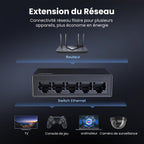 UGREEN Switch Ethernet Gigabit 5 Ports Commutateur RJ45 10 100 1000Mbps