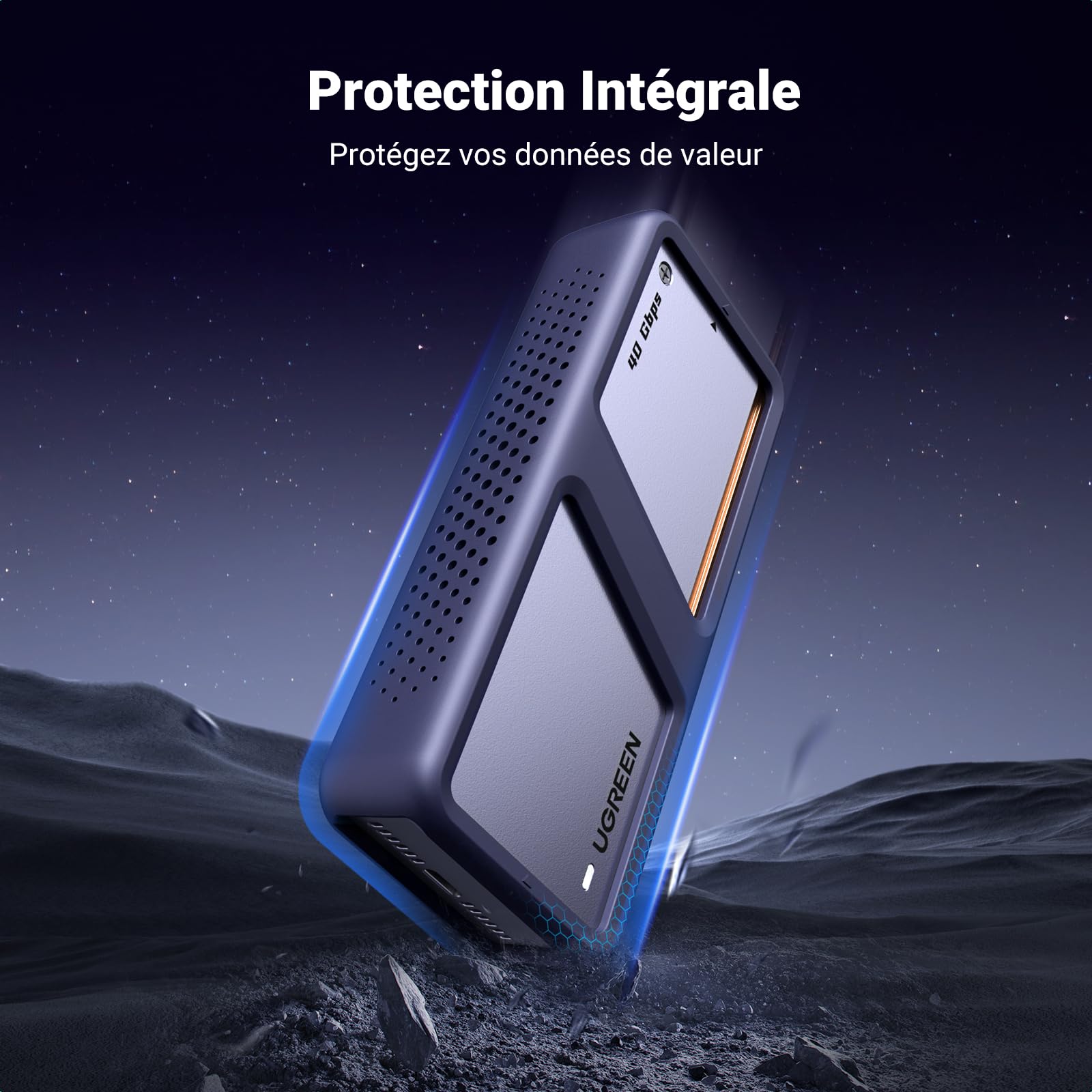 UGREEN Boîtier SSD M.2 NVMe 40 Gbps -protection integrale