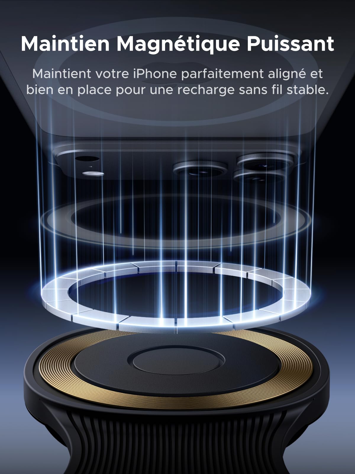 UGREEN MagFlow Qi2 25W Chargeur Induction 2 en 1 Pliable MagSafe