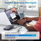 UGREEN Revodok Pro 209 Station d'accueil USB C 9 en 1 (4K60Hz Double HDMI 10Gbps)