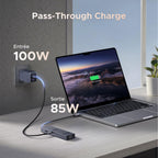 UGREEN Revodok Pro 1061 Hub USB-C 6-en-1 (10Gbps, 4K@60Hz, PD100W) -pass through charger