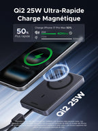 UGREEN MagFlow Pro Batterie Externe Magnétique 10000mAh 25W