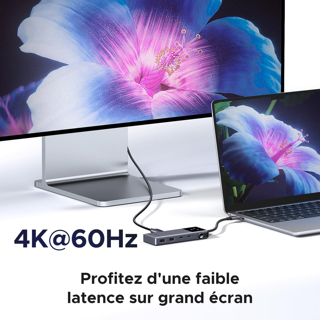 UGREEN Uno 10Gbps Hub USB C HDMI 4K 60Hz 100W PD Charge Adaptateur