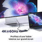 UGREEN Uno 10Gbps Hub USB C HDMI 4K 60Hz 100W PD Charge Adaptateur