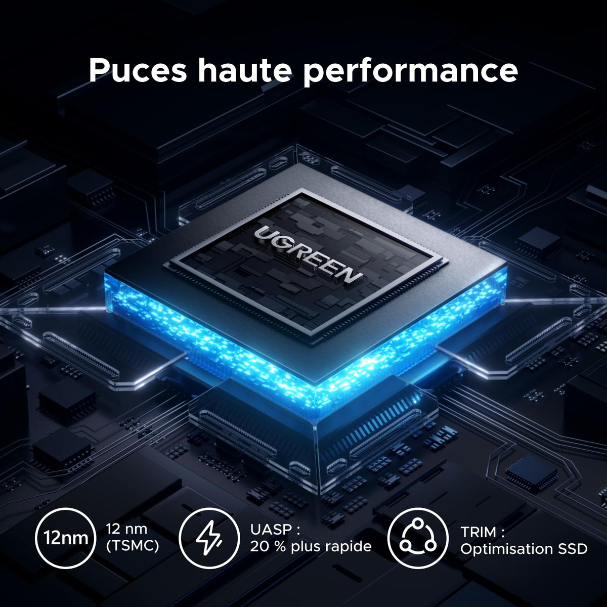 UGREEN NeoDrive Go SSD Portable 1TB Jusqu'à 4.000 Mops