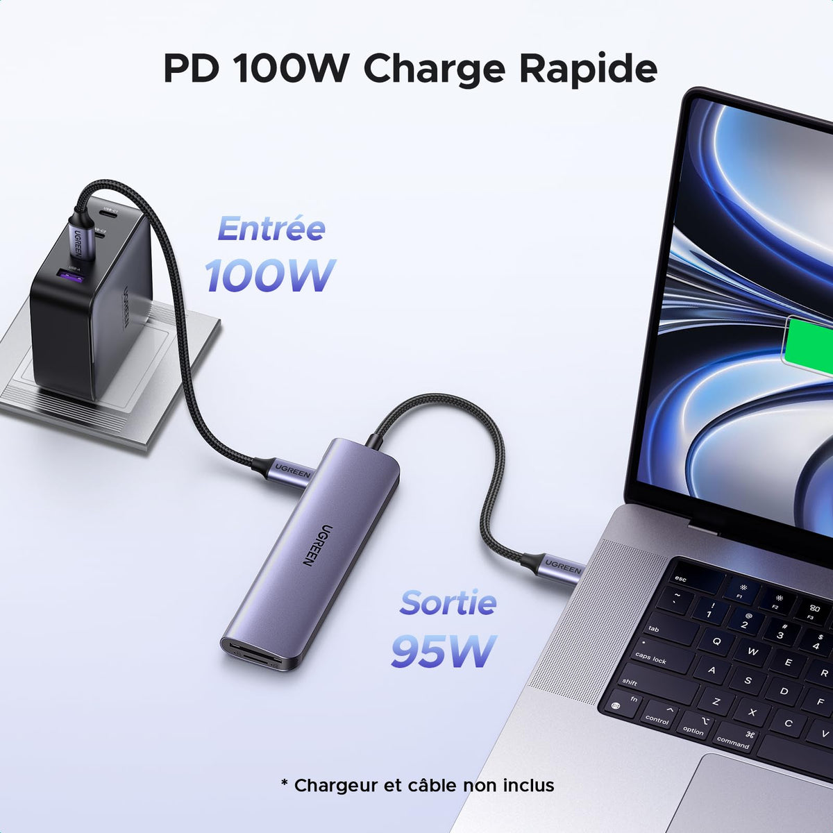 UGREEN Revodok 1071 Hub USB C 7 en 1 Adaptateur Multiport Docking Station