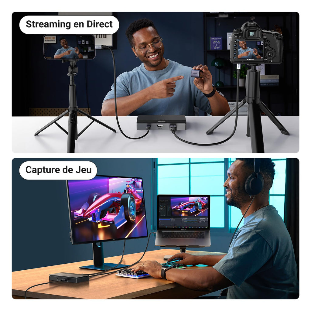UGREEN Carte Capture Vidéo HDMI USB C 3.0 4K 60Hz Acquisition 1080P 60FPS