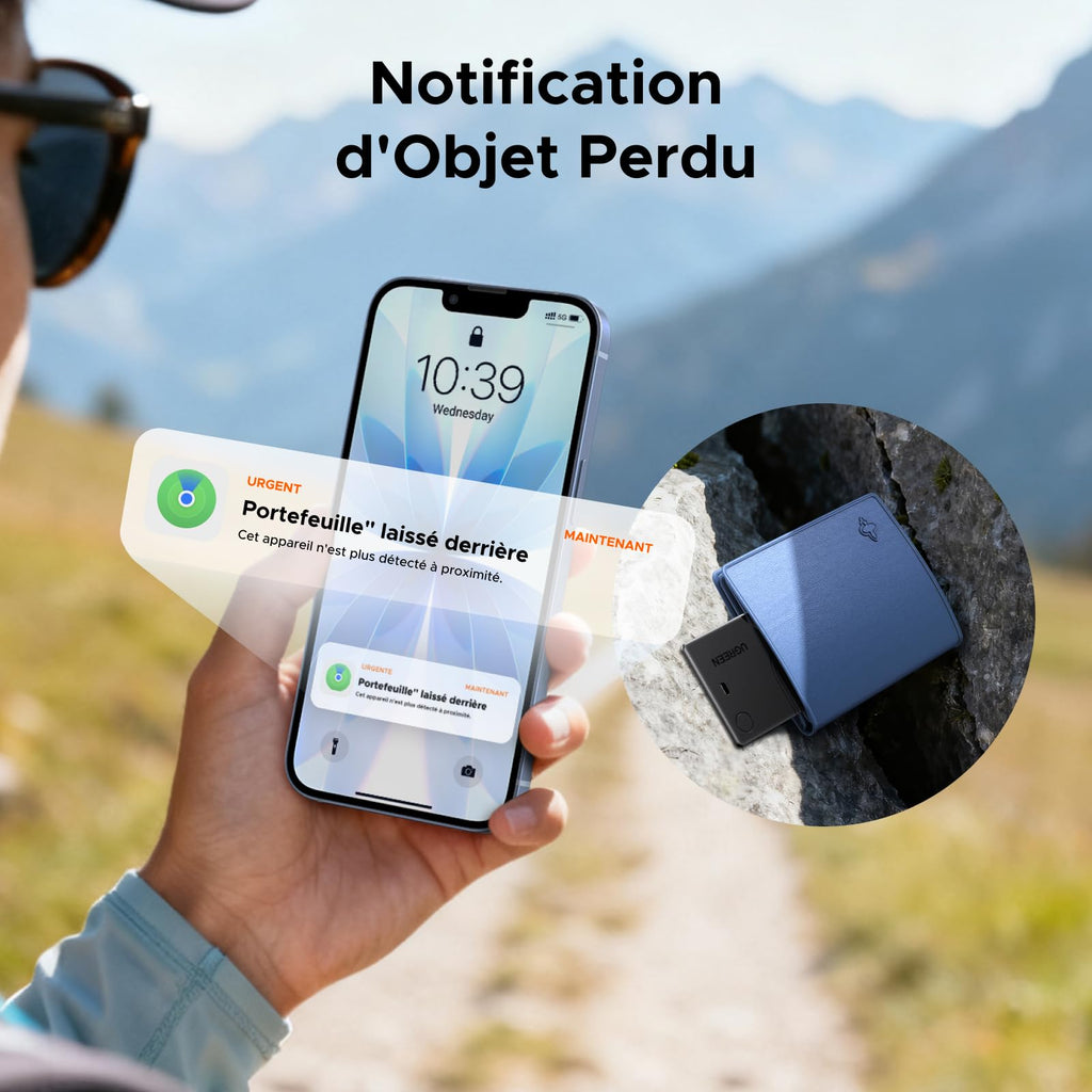 UGREEN FineTrack Slim Traceur Recharge sans Fil Finder iOS Uniquement