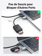 UGREEN Lecteur de Carte SD USB 3.0 Adaptateur Carte MicroSD SD Card Reader