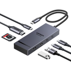 UGREEN Revodok Pro 8-en-1 Hub USB-C (HDMI 4K@60Hz, 10Gbps, PD 100W)