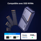 UGREEN Boîtier SSD M.2 NVMe 40 Gbps -compatible avec SSD NVMe