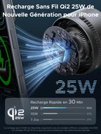 UGREEN MagFlow Pro 3 in 1 Induction Charger Qi2 25W, TEC Fan