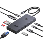 UGREEN Revodok Pro 9-en-1 Hub USB-C (HDMI 4K@60Hz, 10Gbps, PD100W)