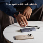 UGREEN Revodok Pro 1061 Hub USB-C 6-en-1 (10Gbps, 4K@60Hz, PD100W) -conception ultra-portable