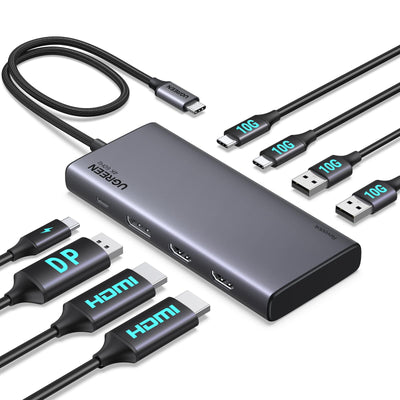 UGREEN Revodok 308 Hub USB C 2 HDMI 1 DisplayPort 4K 60Hz