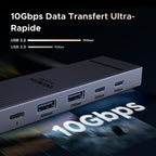 UGREEN Revodok Pro 106 Station d'accueil 6-en-1 (4K60Hz, PD100W) -10gbps data transfert ultra-rapide