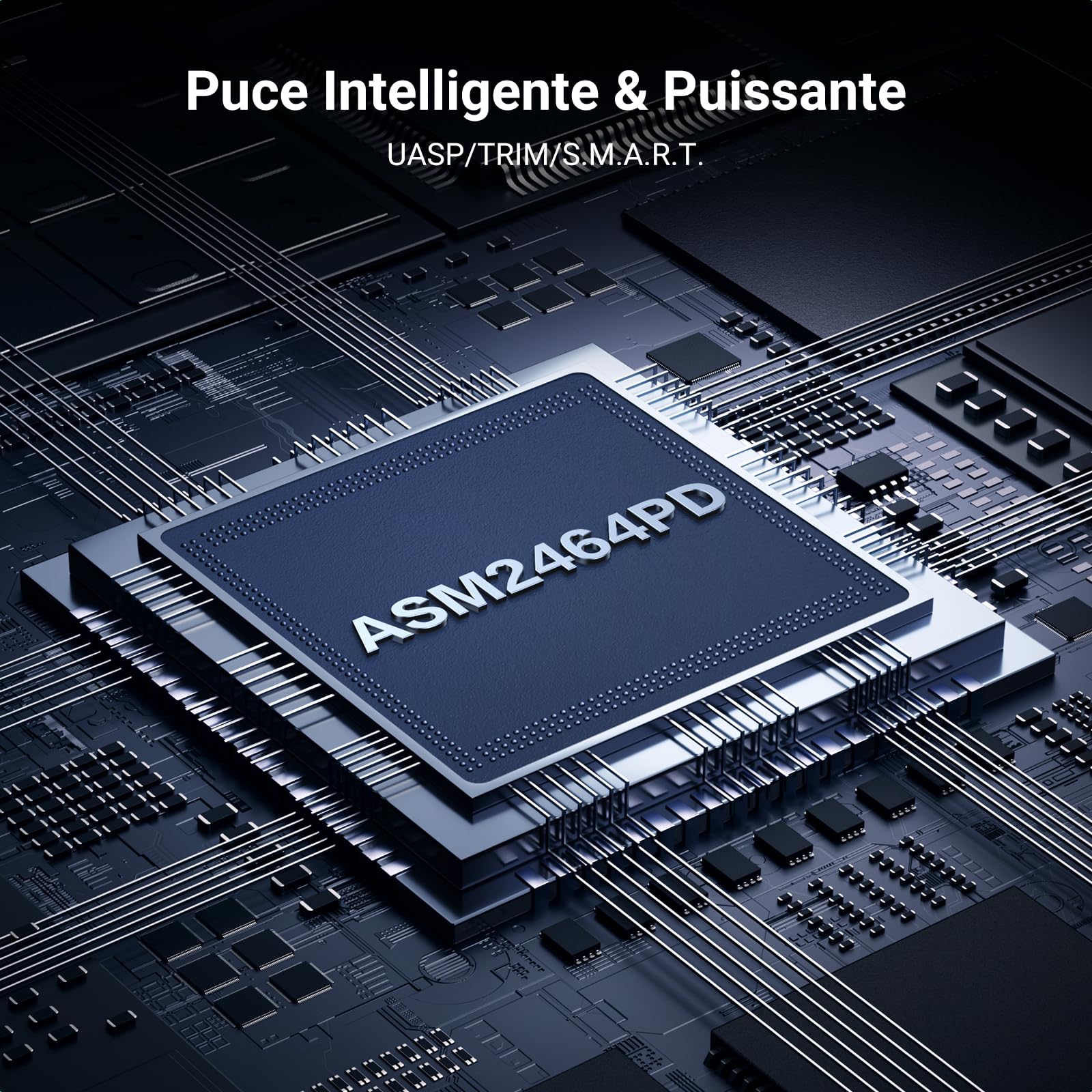 UGREEN Boîtier SSD M.2 NVMe 40 Gbps -puce intelligete & puissante