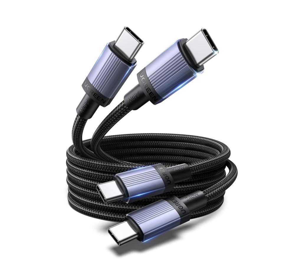 UGREEN Lot de 2 Câble USB C PD 3.1 5A 48V 240W Charge Rapide (1M)