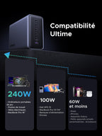 UGREEN Nexode 500W Chargeur rapide de bureau GaN 6 ports